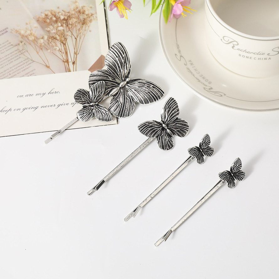 Minimalist Alloy Butterfly Hairpins Clips Updo High-end Versatile Hair Accessories SY-8130