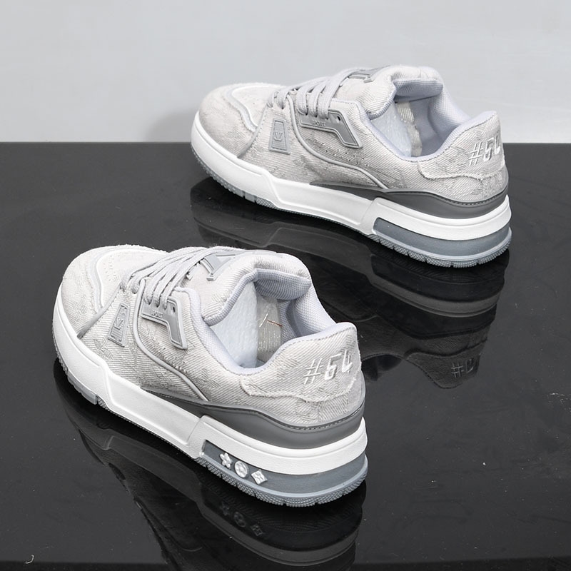 Designer Shoes New casual shoes Summer Breathable canvas board shoes Men's shoes Trendy and versatile couple thick-soled sports casual shoes free