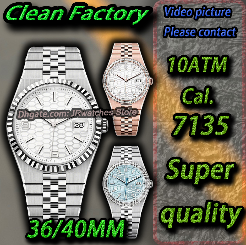 Clean Factory Women s Watches Luxury Designer Watch Clean Super Quality Watch Cal. 7135 Automatic Mechanical Sports Watch 904L Stainless Steel Watch 100m Waterproof