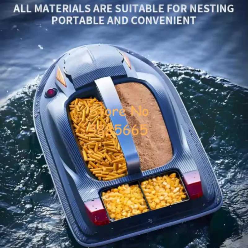 GPS Auto Return Positioning RC Fishing Bait Boat 500M 4KG Voice Broadcast Neting Hook Delivery 3 Hopper Remote Control Bait Boat L250822