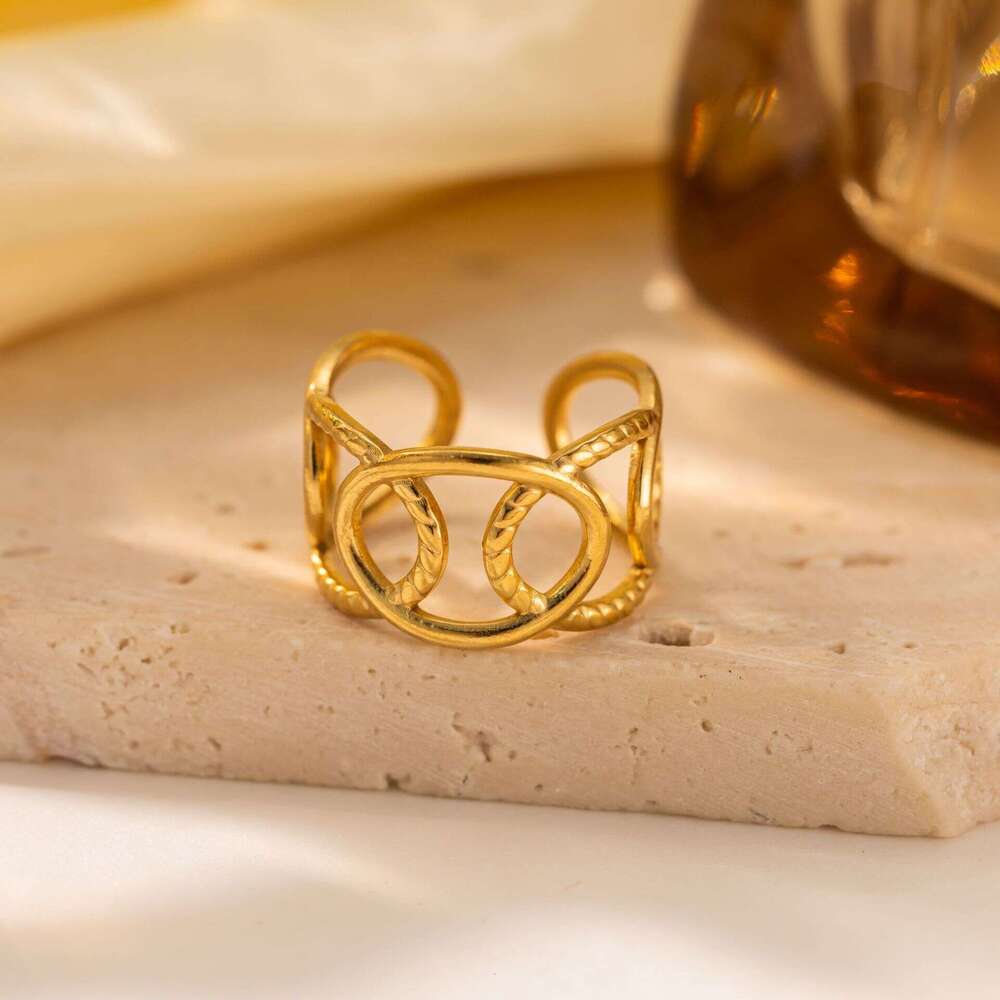 Ring High Quality Luxury For Rings Double T Cluster Rings Women Letter Designer Jewelry Valentines Day Gift Wedding Rings love ring