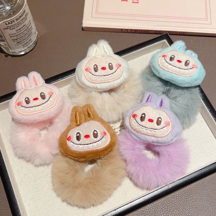 New Cartoon Labubu Plush Hair Llip, Cute Headband, Sweet and Undamaged Hair Accessory for Children