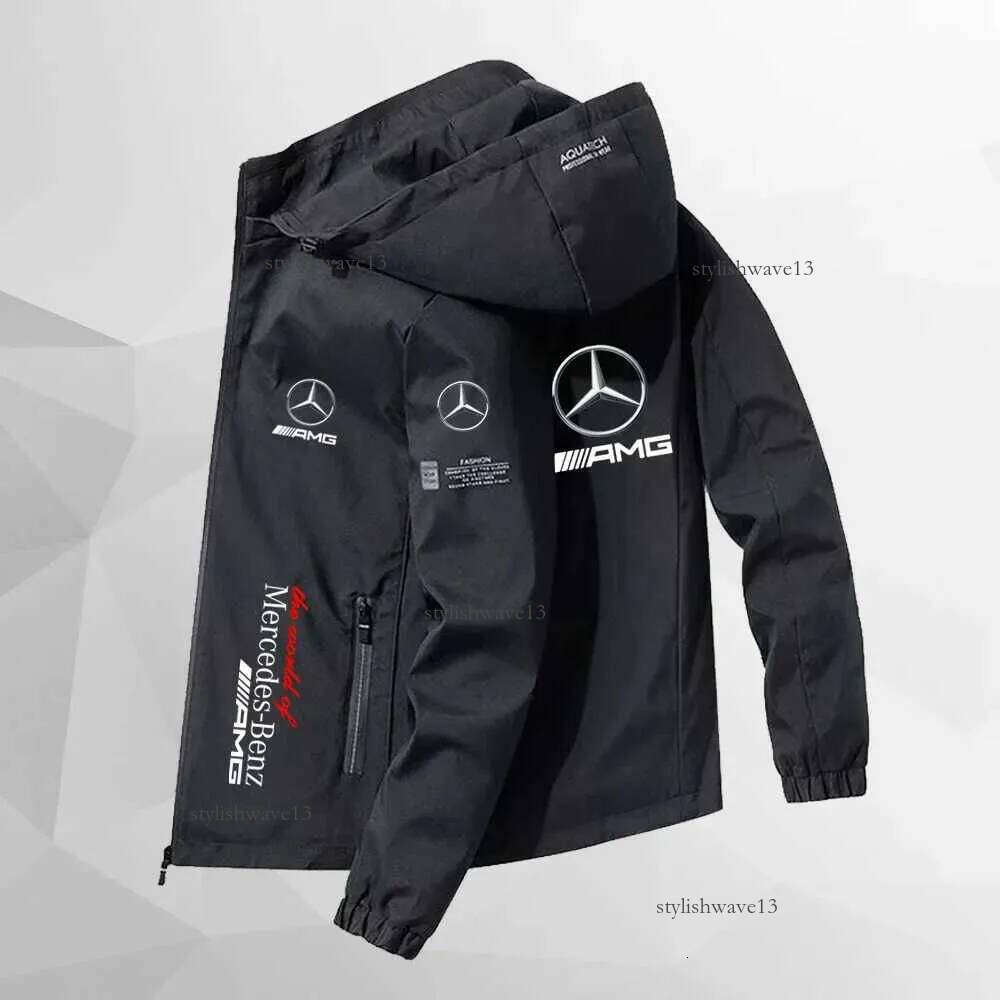Men's Jackets high quality 2025 Mercedes Benz Mens and Womens Motorcycle Riding Jackets F1 Racing Set Outdoor Sports Bicycle Jackets 0d2