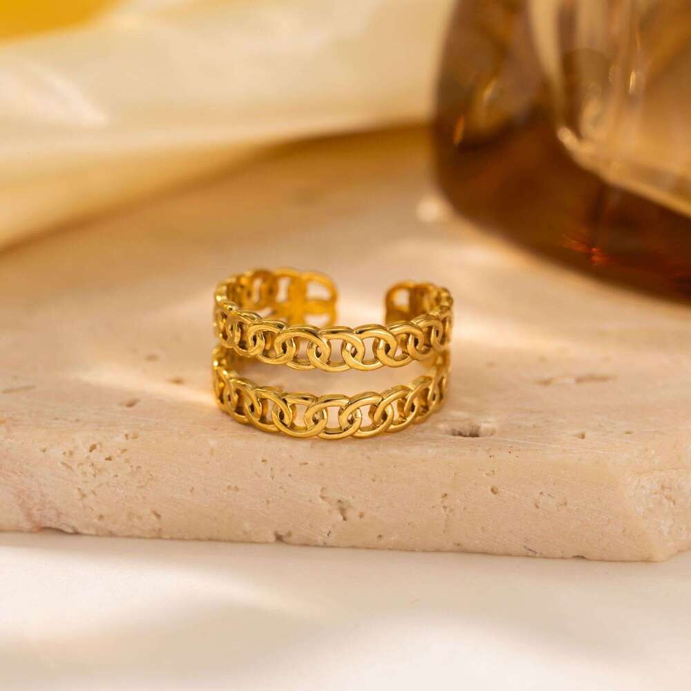 Ring High Quality Luxury For Rings Double T Cluster Rings Women Letter Designer Jewelry Valentines Day Gift Wedding Rings love ring