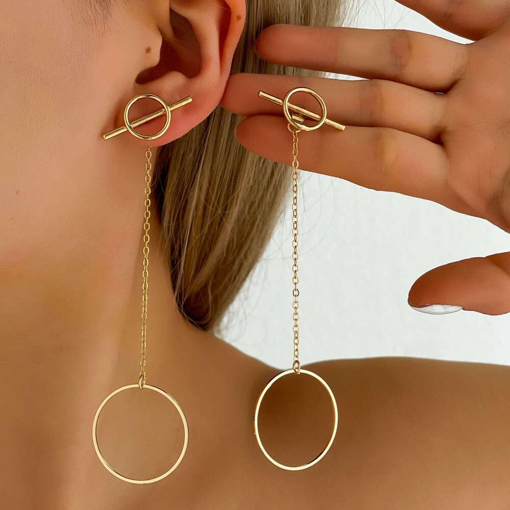 Top Quality Luxury Jewelry Charm Gift Famous18K Gold Large Round Knot Hoop Earrings For Women