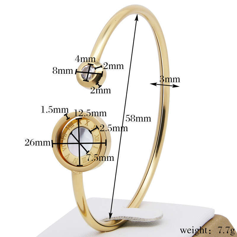 jewelry Screw Bracelet Fashion Luxury Jewelrys Trendy Bangle 18K Gold Plated Titanium Steel Diamond for Women Men Nail Bracelets Silver Classic Jewelr