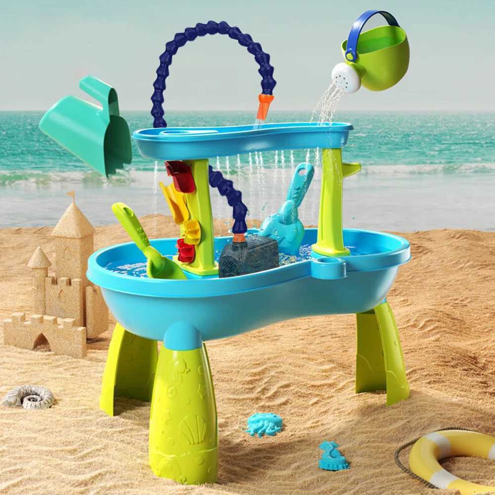 Water Table Accessories Kids Water Table Accessories Powerful Pump for Water Play Table Summer Outdoor Splash Table Toys W250823