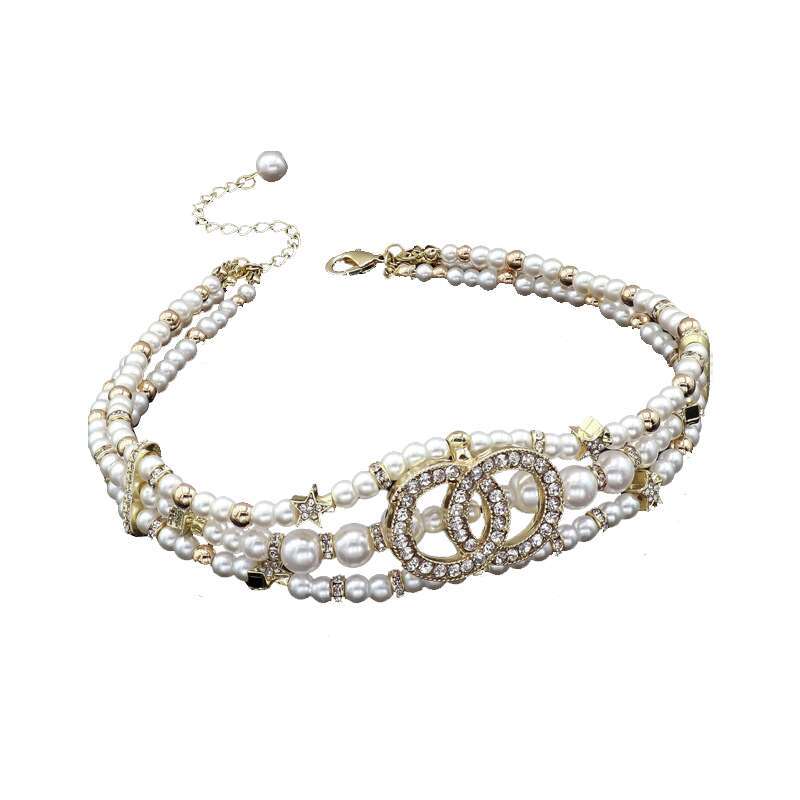 designer necklace Women Jewelry Metal Fashion Designer Pearl necklace Gold Necklace Exquisite accessories Festive exquisite gifts Clavicle chain