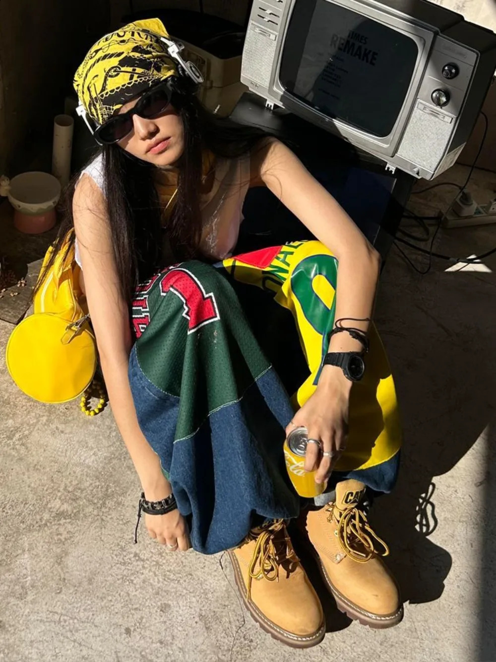 High Street Y2k Jeans Star Letter Print Floor Mopping Wide Leg Baggy Jeans Men and Women Hip Hop Gothic Fashion Trend Streetwear 250823