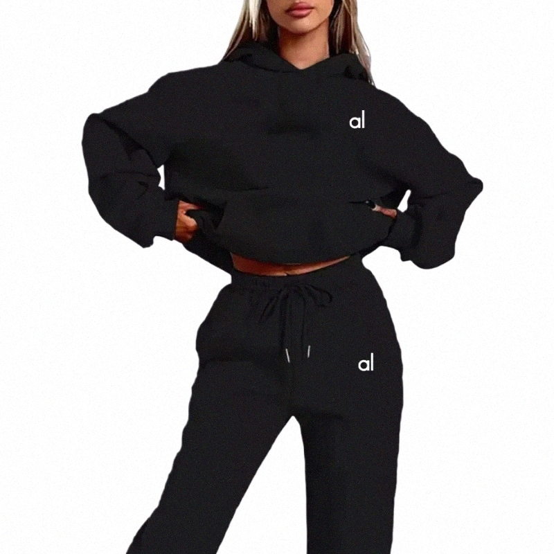 women's Hoodies Yoga 2-piece Print Sports Suit Sportswear Jogging Hooded Clothes Hoodie Sweatpants Y9Lc#