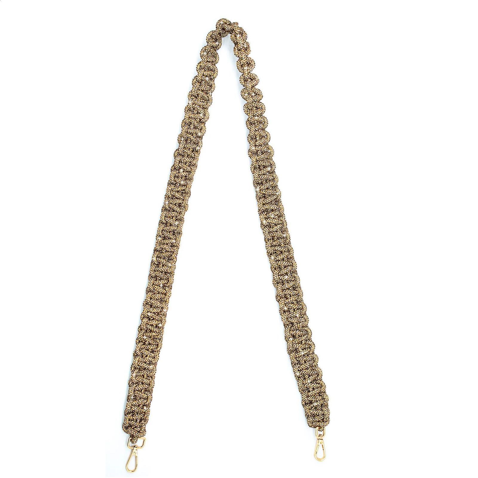 Crystal Rhinestones Diamond Woven Handmade Bag Strap For Handbag Purse Crossbody Shoulder Strap Glitter Belt Bag Accessories 240805