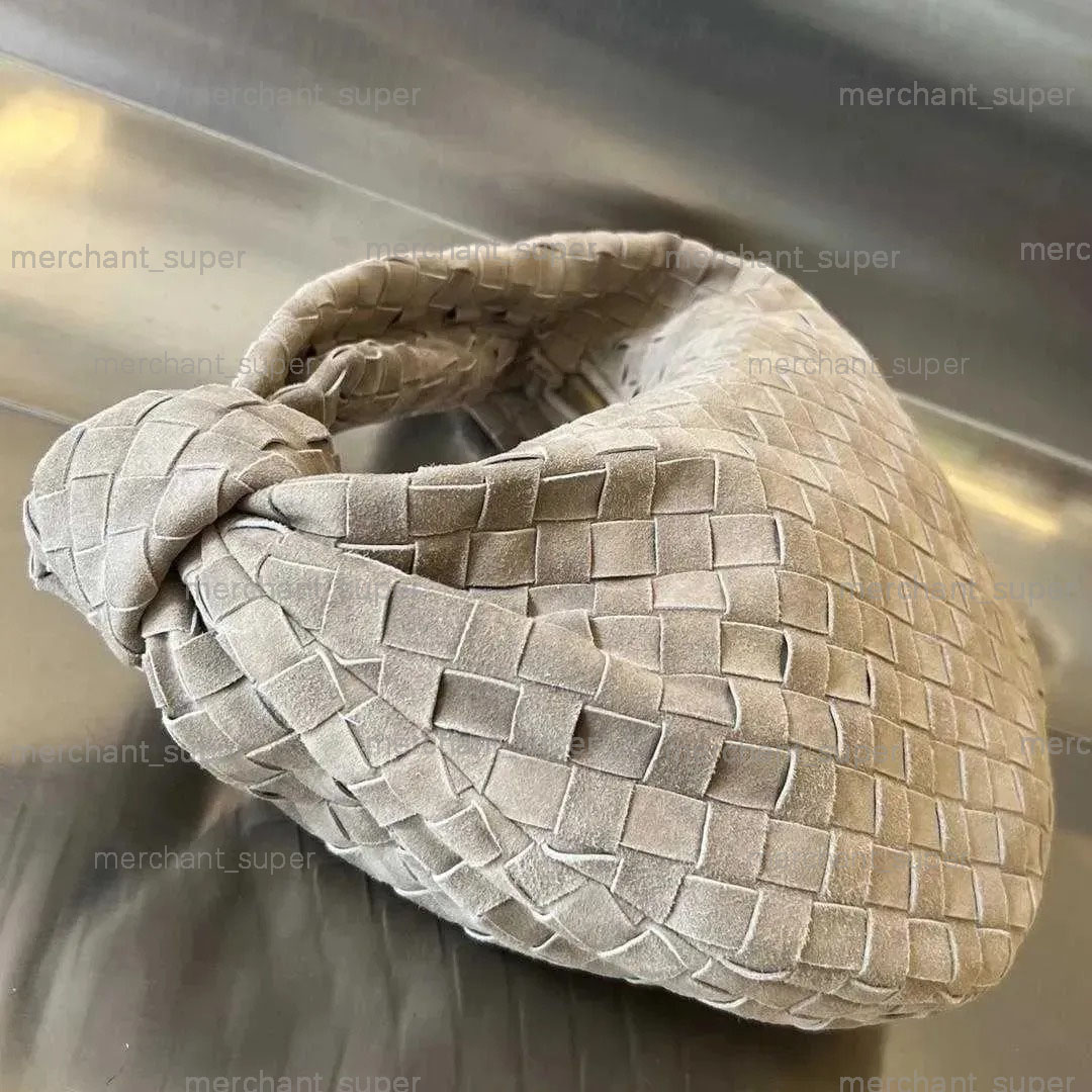 Woven Real genuine Leather Totes Brand Shoulder Bag Knot Handbags Suede Knitted Handmade High Quality Womens 2A