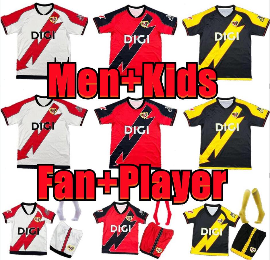 FALCAO JAMES Rayo Vallecano 25 26 soccer jerseys home away third CARCIA PALAZON CAMELLO SANCHEZ MARTIN TREJO LEJEUNE 2024 2025 Player men kids football shirt