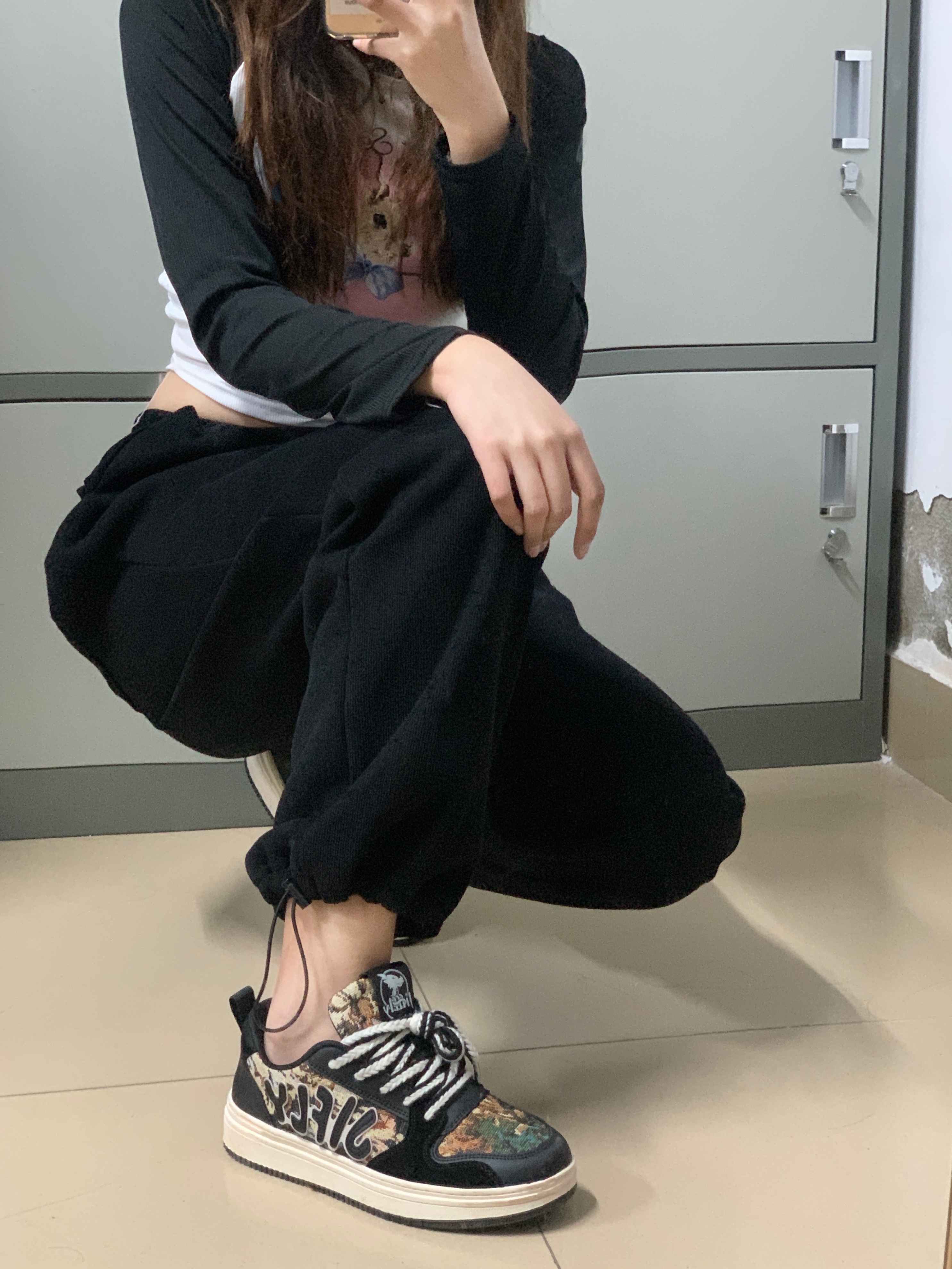 Jifffly Unisex Casual High Platform Sneakers - Trendy Athletic Shoes for Students