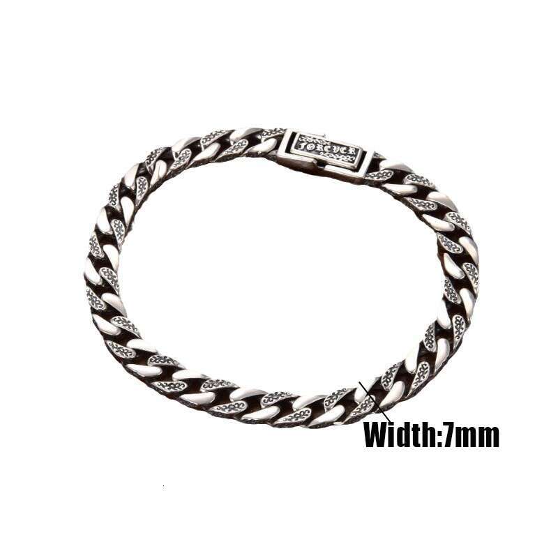 High Quality Chrome Charm bracelet Ch Jewelry Silver Punk Bracelet Vintage Craftsmanship Silver Gold Bracelet Holiday Gift