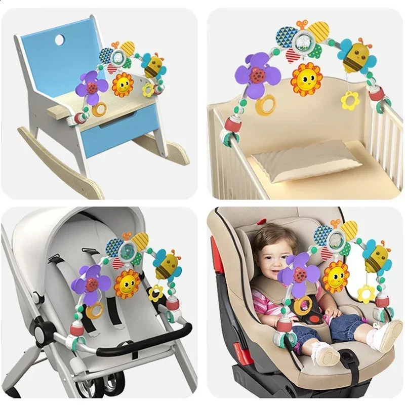 Baby Stroller Arch Toy Bouncer Toy Pram Activity Arch Toys Fine Motor Skills Toys Sensory Development Arch Baby Car Seat Toys250823