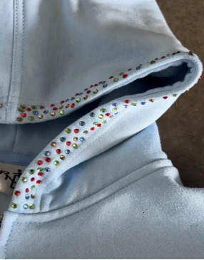 Y2k Fashion Rhinestone Zipper Hoodie Mens Casual Hoodie Grunge Extra Large Sweatshirt Harajuku Punk Long Sleeve Jacket 2025 250822