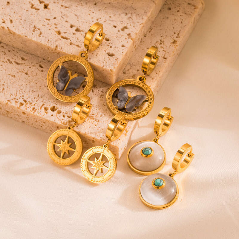 Fashion simple luxury jewelry Luxury Earrings Stud High Quality Gold Plated Crystal Earring Party Wedding Jewelry Gifts