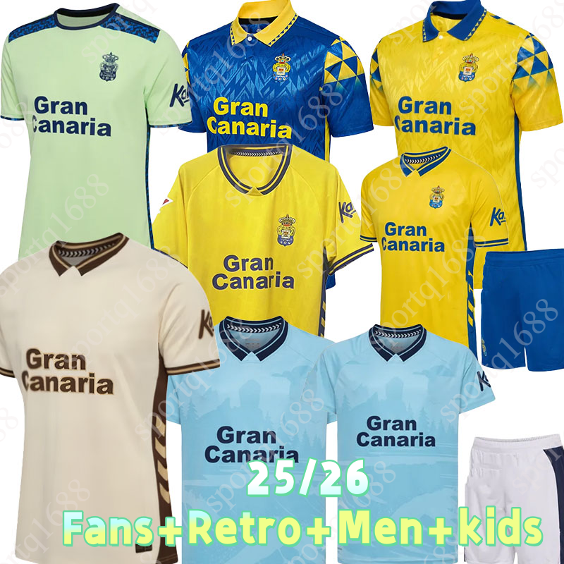 25 26 Las Palmas Soccer Jerseys HERRERA SANDRO S-4XL football jersey Vieira Jesus Mesa Las Palmass home away Las Palmas Sports Union 3rd game football shirts mens kids