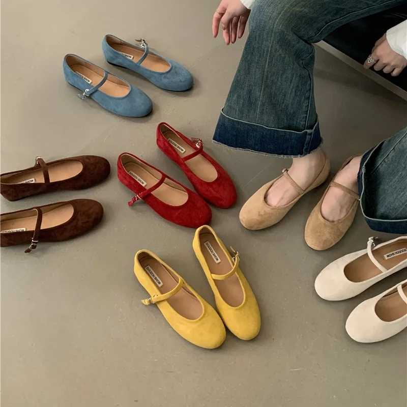 2025 New Brand Wen Flat Fion Mesh Ladies Elegant Mary Jane Shoes Soft Sole Outdoor Dress Ballerinas Y250823 dh1102140405