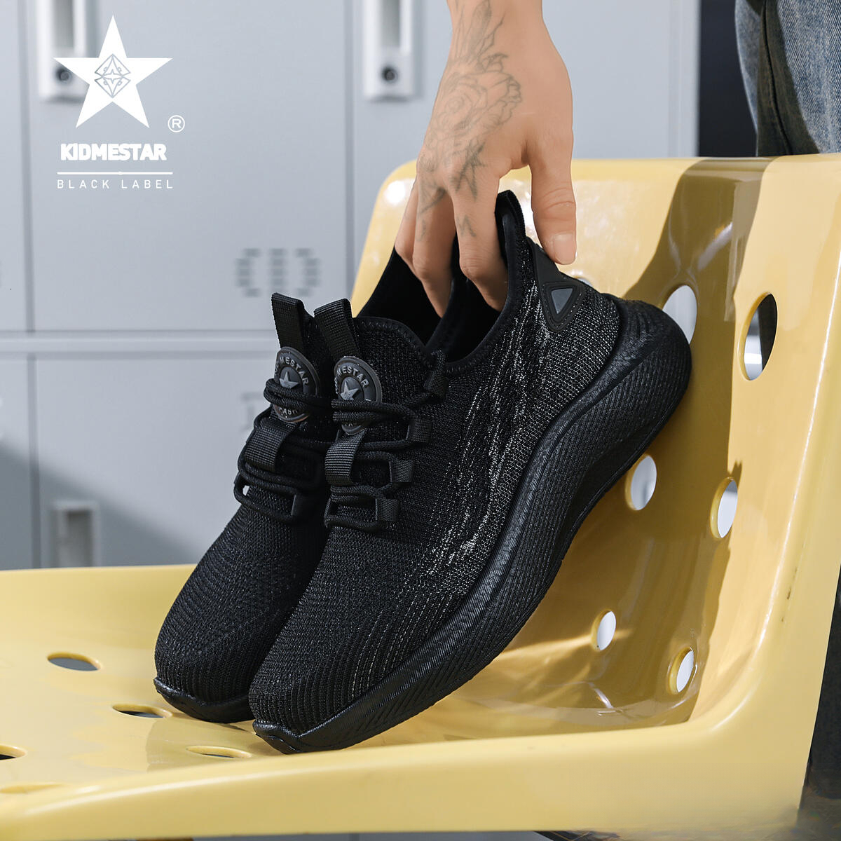 KIDMESTAR Designer Casual Shoes Sports Shoes Breathable Low-soled Shoes Women's Luxury Shoes Black Top-quality Comfortable And Luxurious Outdoor 