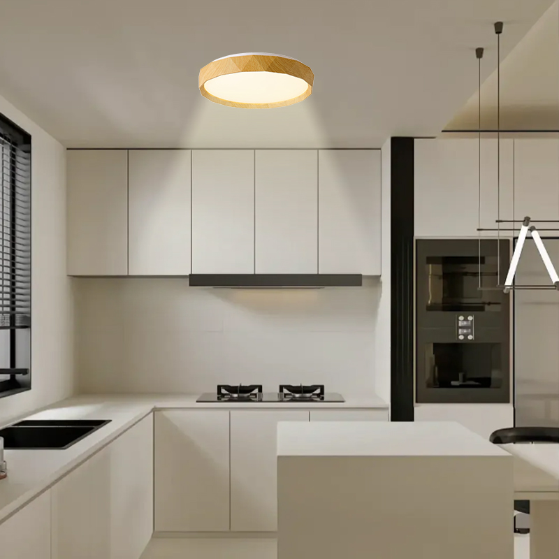 15 inches Sleek Modern Flush Mount LED Ceiling Light with Dimming Control