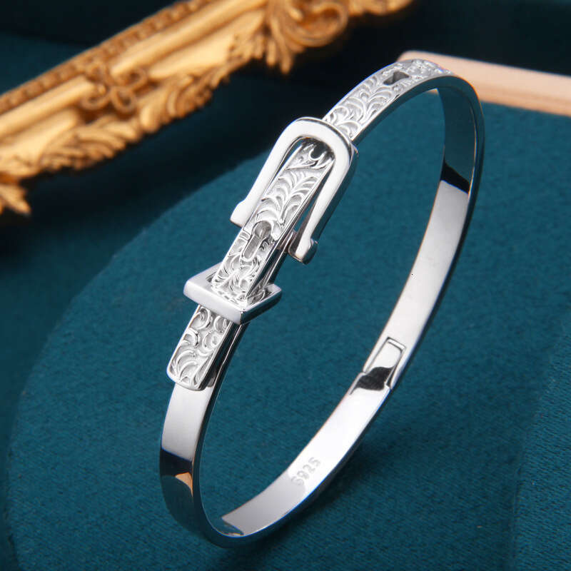 bracelet New 925 Silver Plating Timeless Chain Bracelet Jewelry Charm Women Fine Gift love braceletes