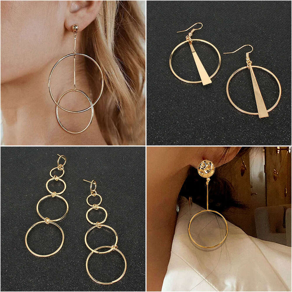 jewelry for women gold hoop earrings earrings for women Valentine's Day party gift gold earrings
