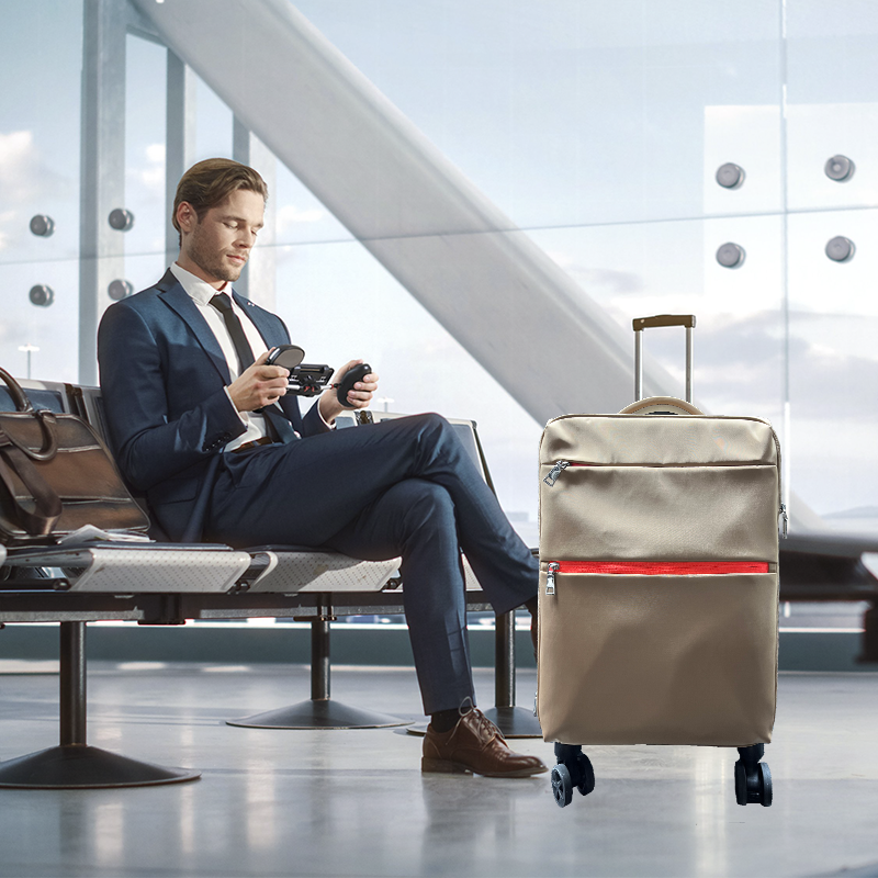 Sturdy Lightweight Wheeled Luggage for Airline Carry-Ons - Water Resistant & Easy Rolling Wheels - DH010