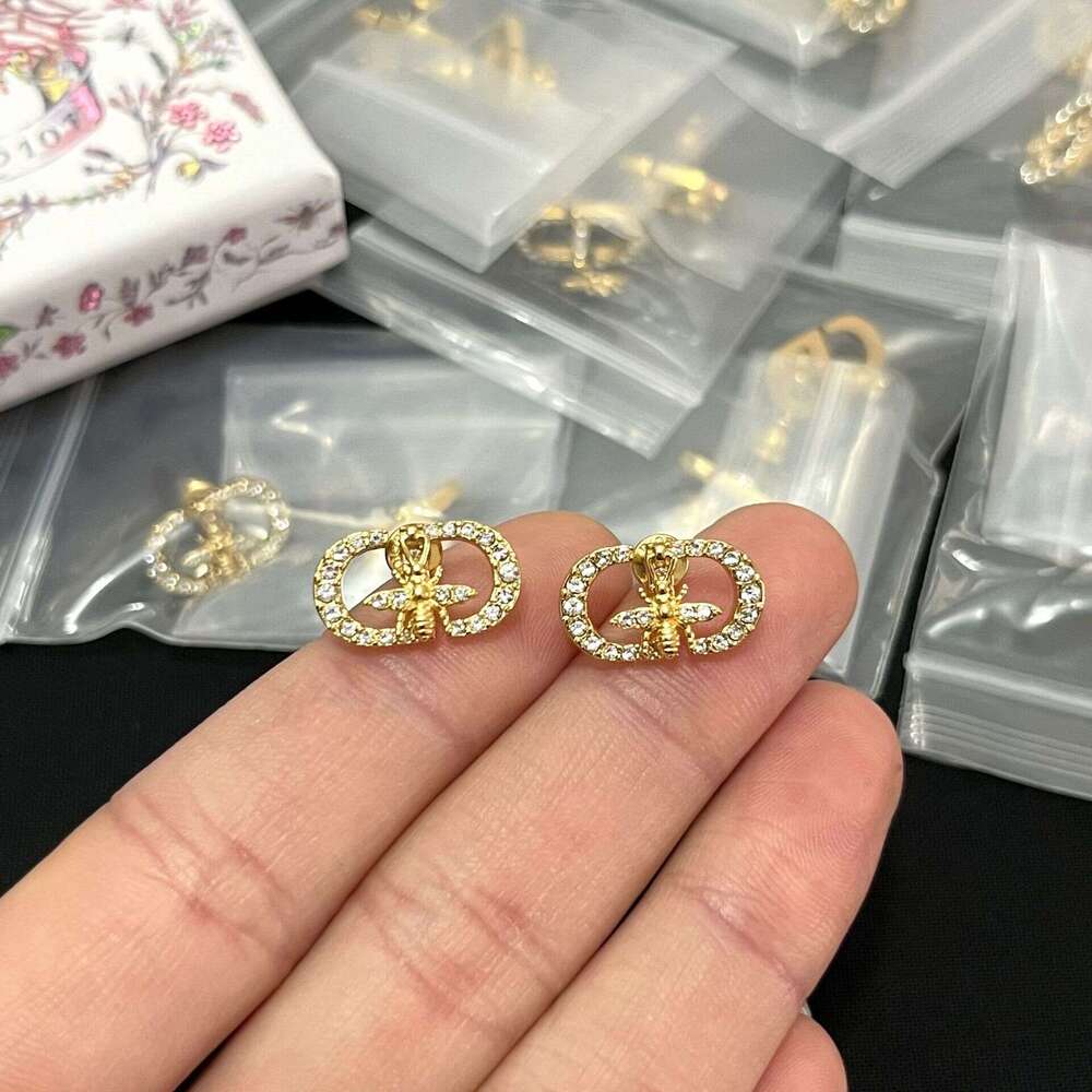 moissanite earrings Top Quality Stud Fashion stud earrings woman Luxury earring multi colors jewelry women 18k diamond Wedding Gifts luxury jewelry