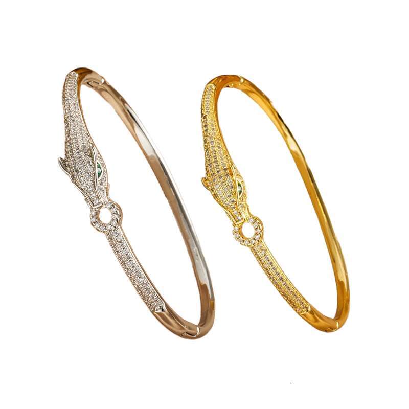 High end leopard head bracelet luxury bracelet gold bracelets diamond mens bracelet women jewelry woman gift luxury jewelry