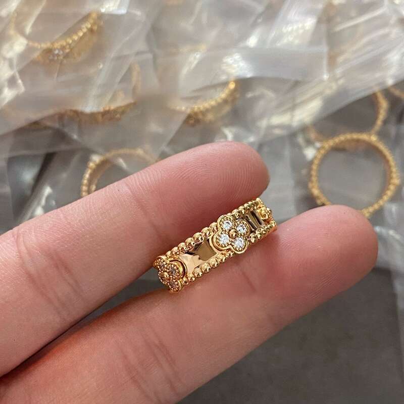 rings for women Ttitanium steel rings diamond love ring men women wedding couples engagement luxury jewelry gift plated silver gold Dhgate