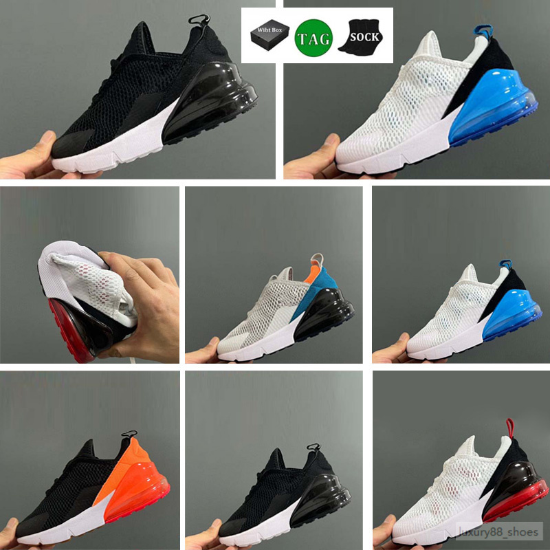 Classic 27S Sports Kids Shoes Children Triple Black ALL White Photo Blue Spirt Teal Platinum Volt 270S Trainers Sneakers 26-35