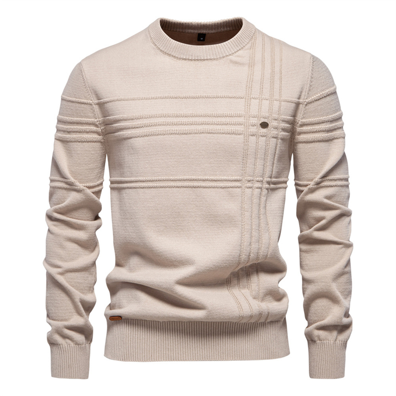 Mens Sweaters designer New autumn winter mens round neck pullover sweater highquality foreign trade mens solid color sweater