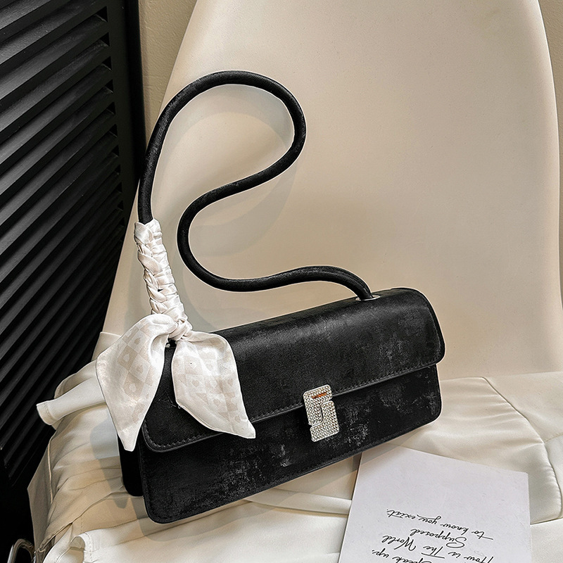 French Style Niche Bag For Women New Silver Shoulder Bag Luxury Bag Trendy High-quality Underarm Designer Bag Free Delivery To Your Door Baguette Bag