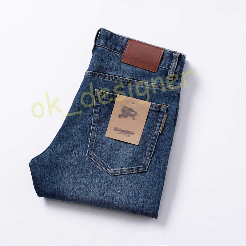 Men's Jeans Designer 25 Autumn/Winter New Style Brand High Street Straight Jean Mens fashion Washed Zipper Biker denim Pant size 29-42 TFAV