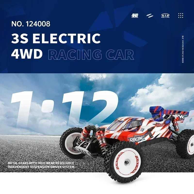 WLtoys 124008 60KM/H 4WD RC Car 3S Professional Racing Car Brushless Electric High Speed Off-Road Drift Remote Control Toys Gift L250822