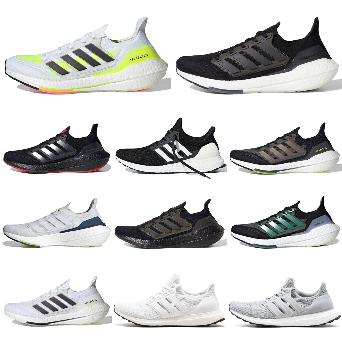 Designer Ultra 20 UB 21 Boosts Sports Shoes Trainers Mens Women Ultra 1.0 DNA 4.0 5.0 6.0 Core Triple Black White Mesh Jogging Dash Grey Solar Blue Metallic Tech Sneakers M68
