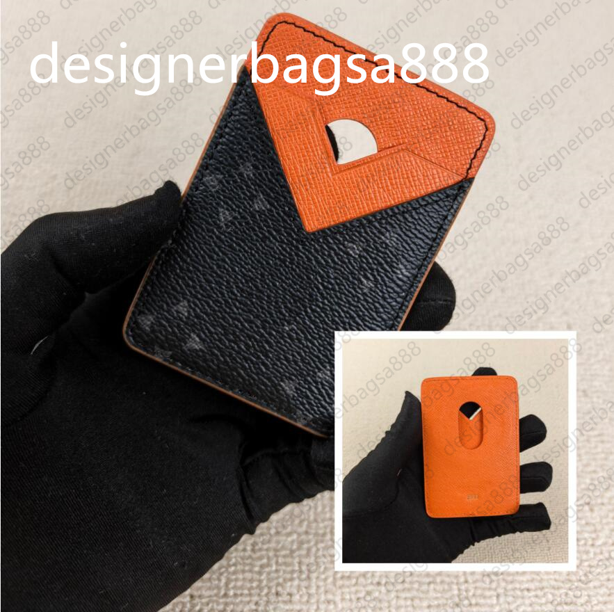 Top Designer Bag Card Holders Unisex Fashion Casual Designer Luxury Porte Cartes Magnet Phone Card Holder Wallet Coin Purse Key Pouch 12602