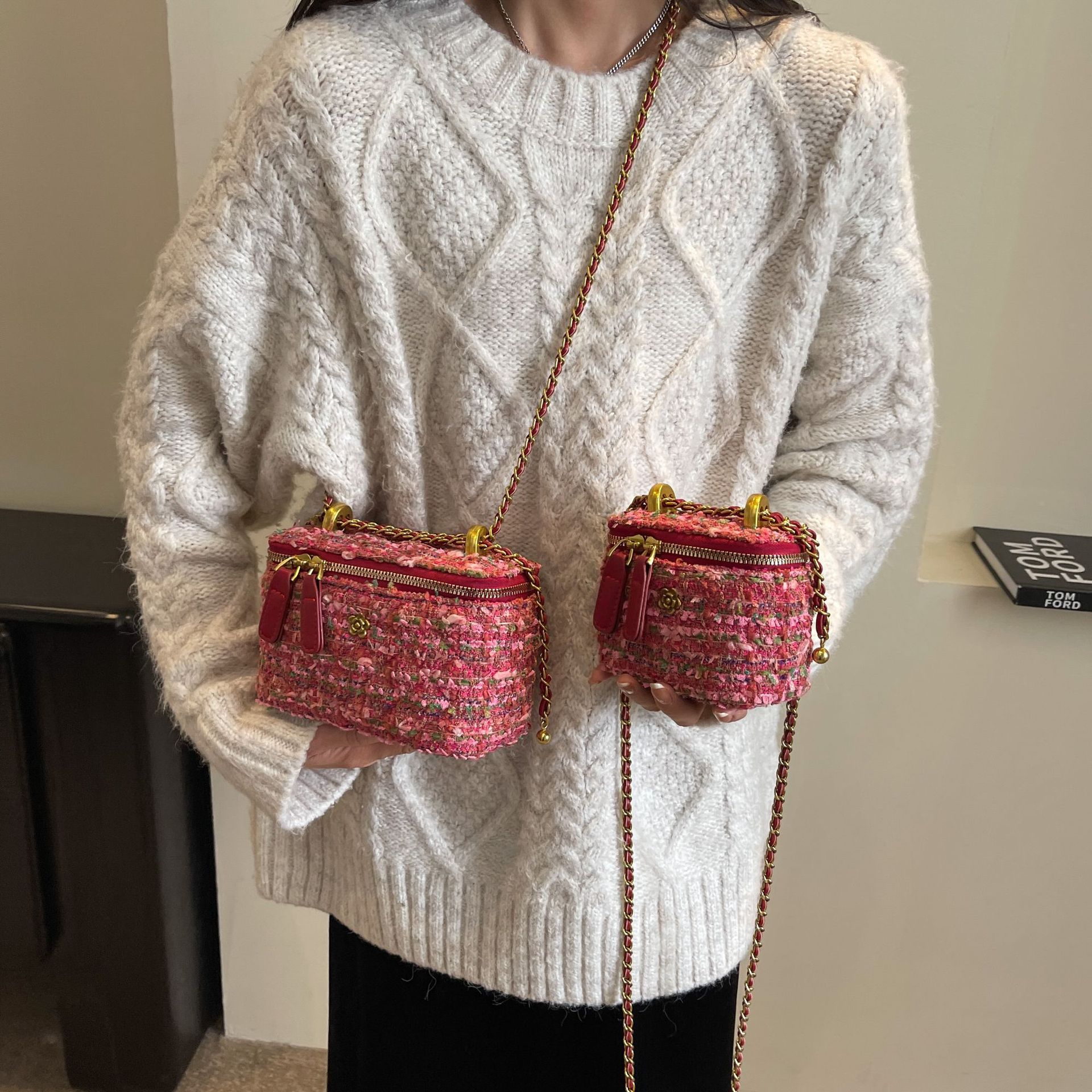 Designer Bag Luxury Bag Mini Bag Shoulder Bag Purse Lingerie Embroidery Line Small Square Bag Female 2025 New Fashion Chain Crossbody Bag Luxury Handb
