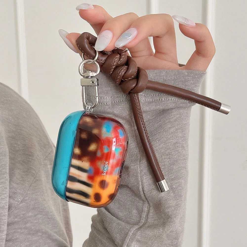 Gloss Color Irregular Leopard Pattern Soft TPU Headphone Cover Coque for wireless headset 4 New Earphone Case for wireless headset 1 2 3 Pro 2 X250822