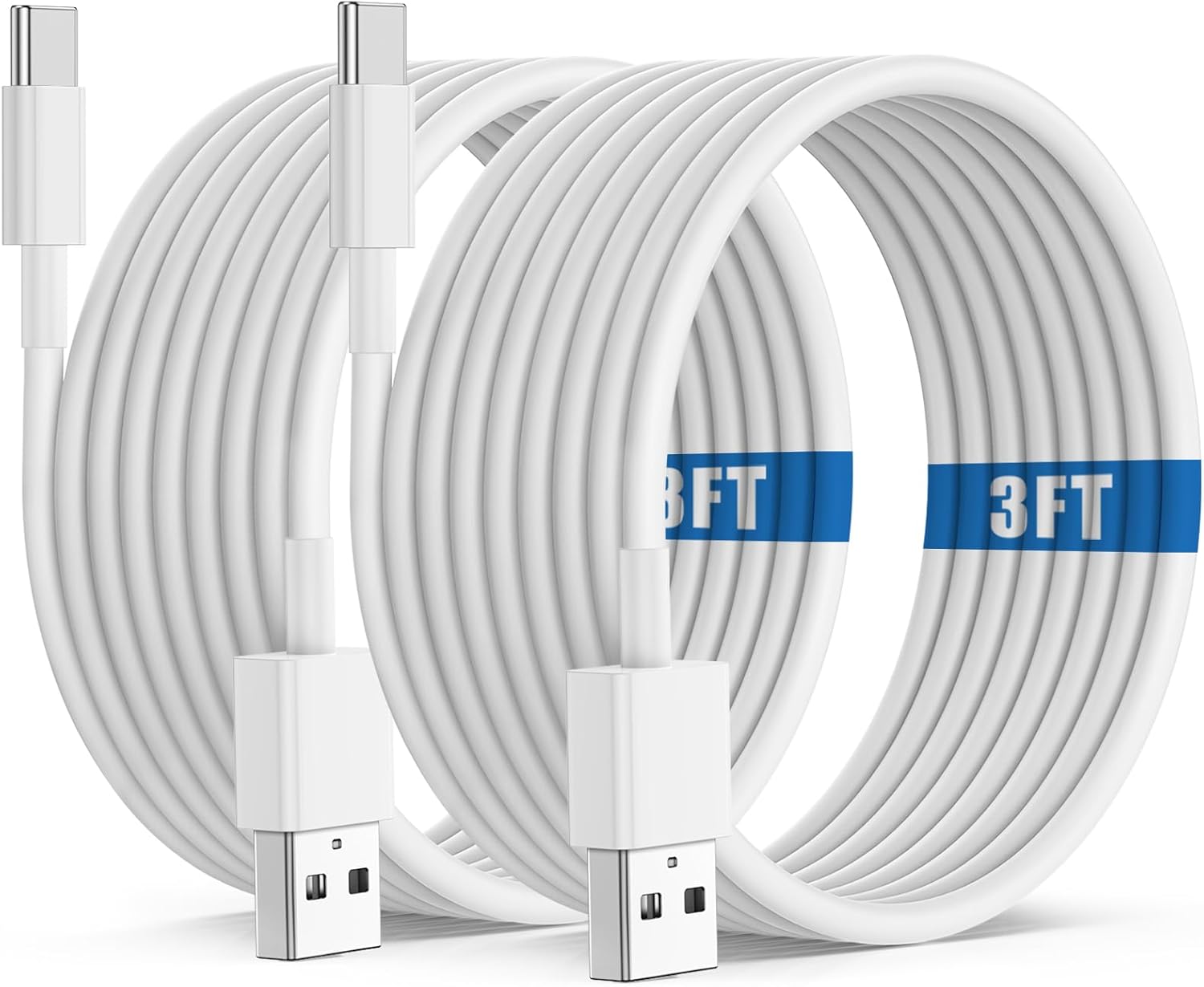 1M 3FT White USB C Type c Micro V8 5Pin Charger Cable Charging Cables Wire For Samsung Galaxy S10 S23 S23 S24 Utral Htc LG Android Phone