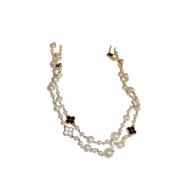 Pendant Necklace luxury jewelry Necklaces Pendants Crystal Pearl Letter Choker Chain Jewelry Accessories