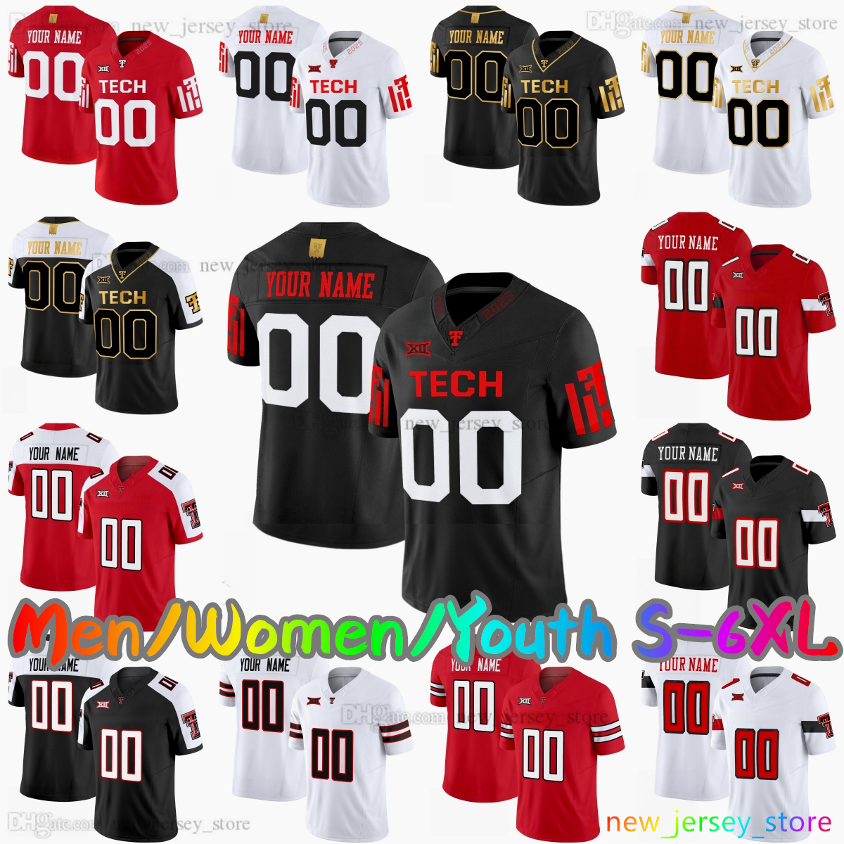 2025 Custom S-6XL College Football Jersey 2 Behren Morton 31 David Bailey 10 Jacob Rodriguez 2 Lee Hunter 3 Coy Eakin 20 J'Koby Williams 15 Will Hammond Stitched Jerseys