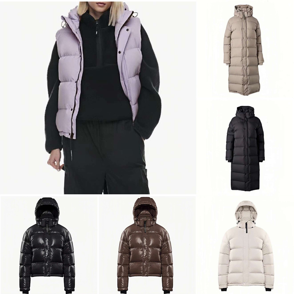 Designer tna down jacket super puff short hooded vest branded waistcoat Canada down thickened extreme coId warm knee length jackets ju