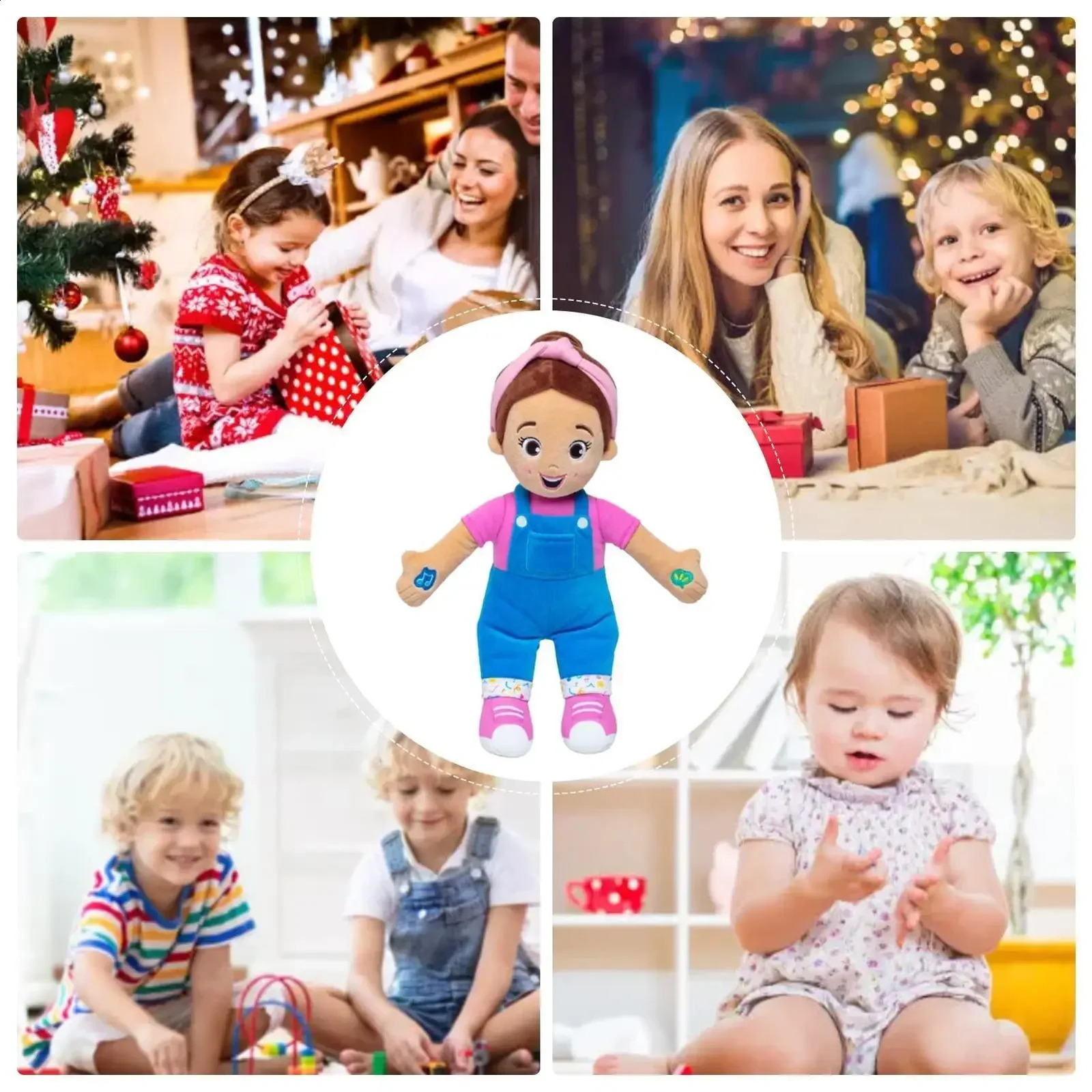 2025 Miss Rachel Plush Toy Rachel Doll Sing Music Sound Birthday Party Supplies Decor Soft Toy Decoration Gift 250822