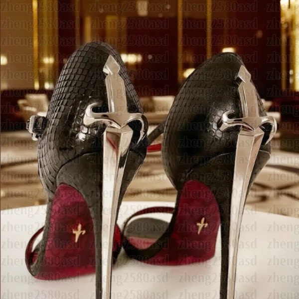 Mirror quality Womens High heel Designer Sandal Luxury wed dress shoe Lady gift Stiletto dagger heel Sliders slingback leather Summer Beach Rhinestones Pumps shoes