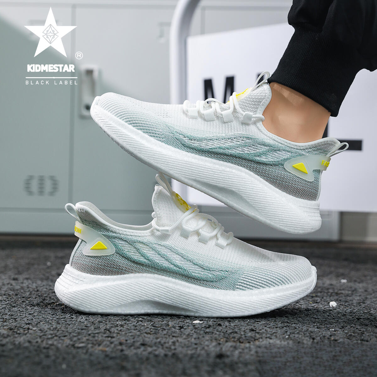 KIDMESTAR Designer Casual Shoes Sports Shoes Breathable Low-soled Shoes Women's Luxury Shoes Black Top-quality Comfortable And Luxurious Outdoor 