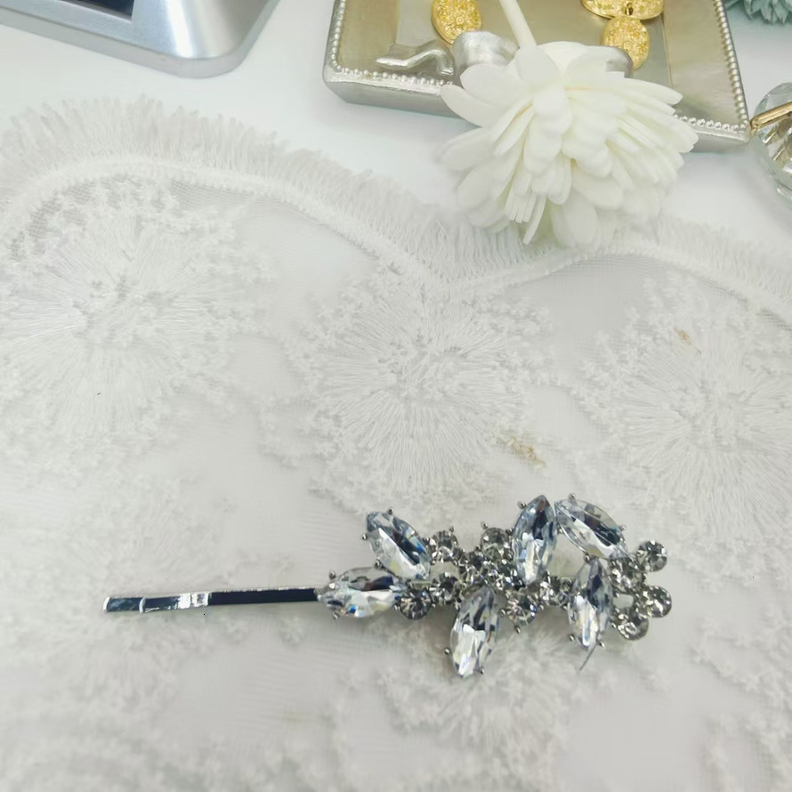 Korean Style High-End Rhinestone Back of Head Hairpin Bun Large Horizontal Clip Hair Accessory SY-8133