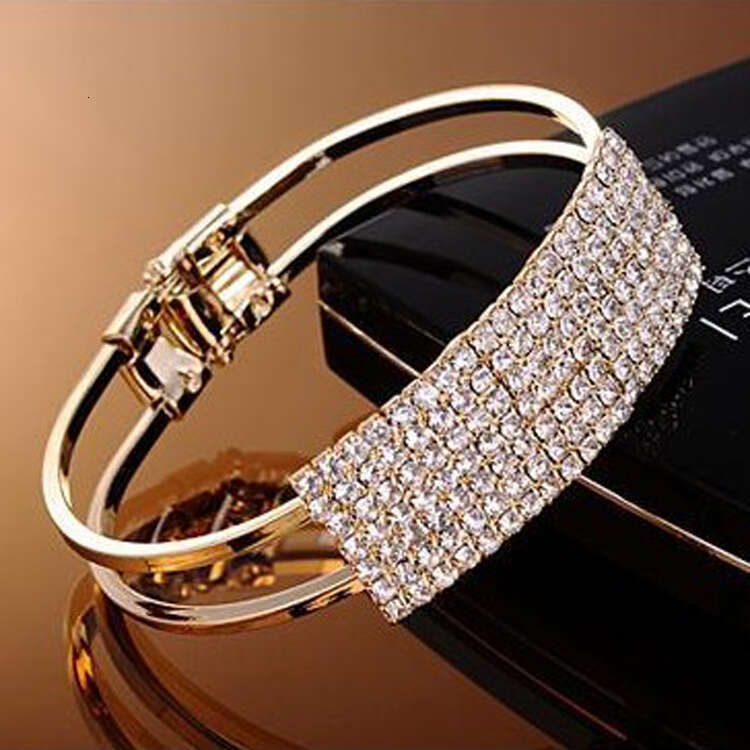 luxury jewelry fashion jewelry gold plated steel bangle bracelet elegant smooth surface gift ideal for stylish women look